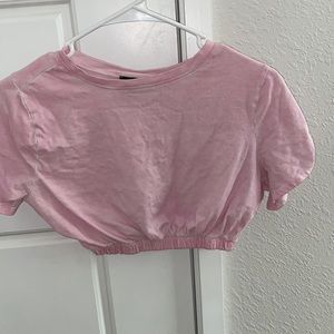 Pink crop top